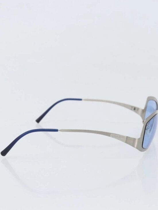 CHANEL Sunglasses metal Blue CC main image 2